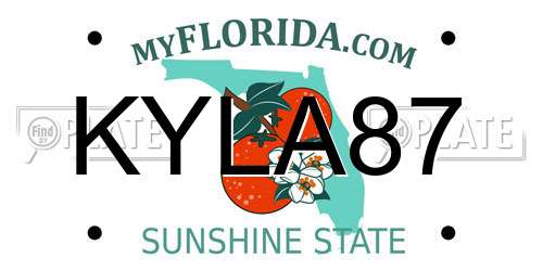 KYLA87 Florida License Plate