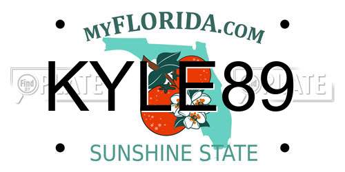 KYLE89 Florida License Plate