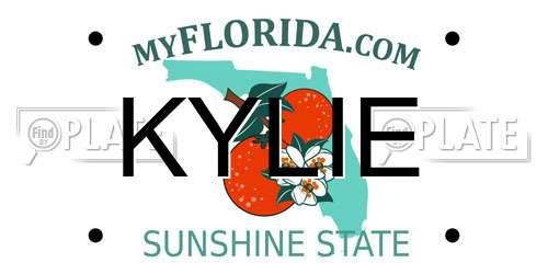 KYLIE Florida License Plate
