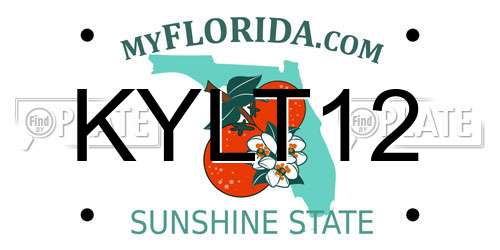 KYLT12 Florida License Plate