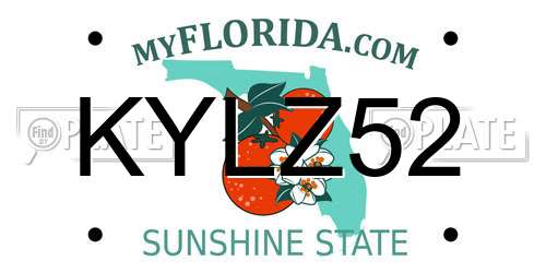 KYLZ52 Florida License Plate