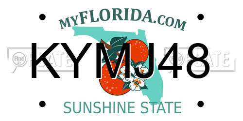 KYMJ48 Florida License Plate