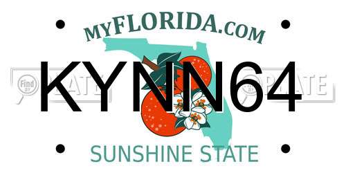 KYNN64 Florida License Plate