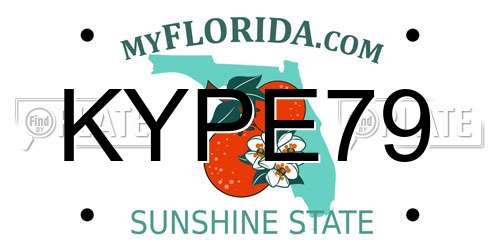 KYPE79 Florida License Plate