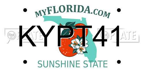 KYPT41 Florida License Plate