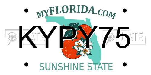 KYPY75 Florida License Plate