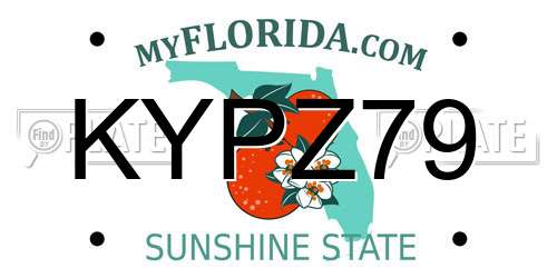 KYPZ79 Florida License Plate