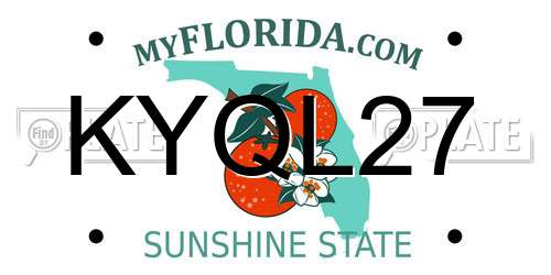 KYQL27 Florida License Plate