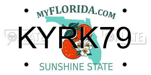 KYRK79 Florida License Plate