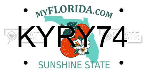 KYRY74 Florida License Plate