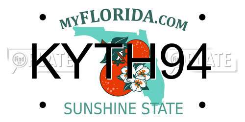 KYTH94 Florida License Plate
