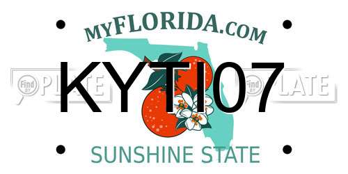 KYTI07 Florida License Plate