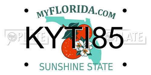 KYTI85 Florida License Plate