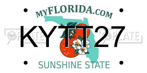 KYTT27 Florida License Plate