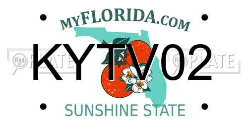 KYTV02 Florida License Plate