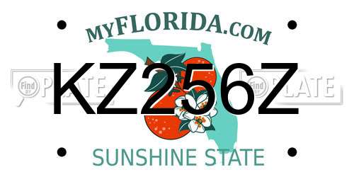 KZ256Z Florida License Plate