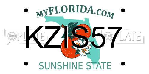 KZIS57 Florida License Plate