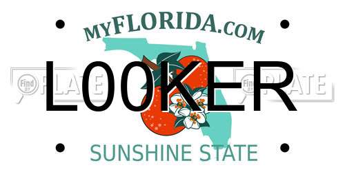 L00KER Florida License Plate