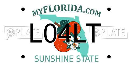 L04LT Florida License Plate