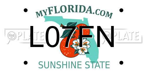L07FN Florida License Plate