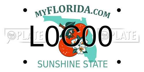 L0C00 Florida License Plate