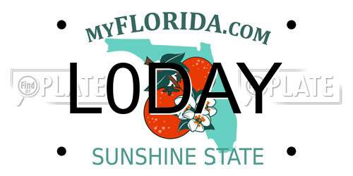 L0DAY Florida License Plate