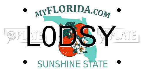 L0DSY Florida License Plate