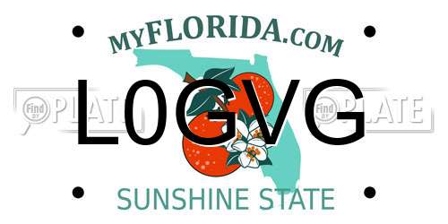 L0GVG Florida License Plate