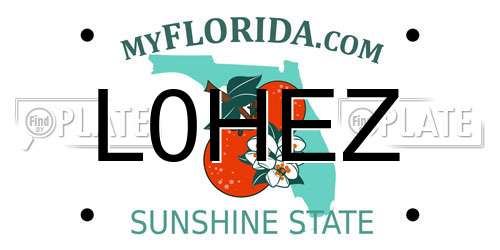 L0HEZ Florida License Plate
