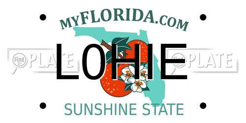 L0HIE Florida License Plate