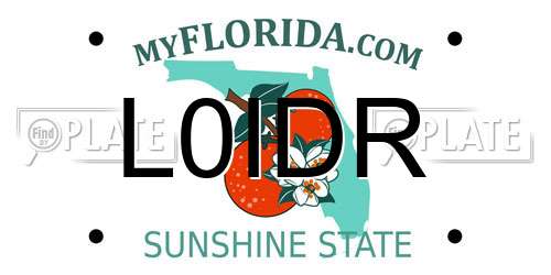 L0IDR Florida License Plate