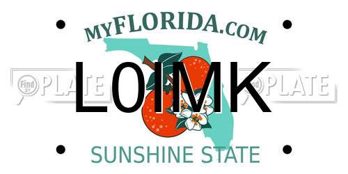 L0IMK Florida License Plate