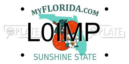 L0IMP Florida License Plate