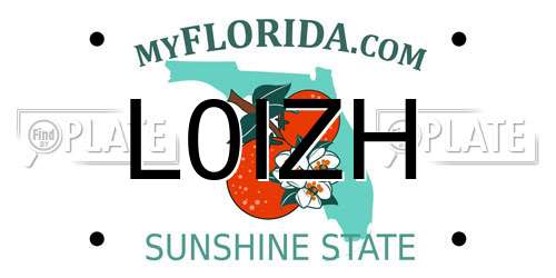 L0IZH Florida License Plate