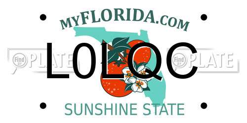 L0LQC Florida License Plate