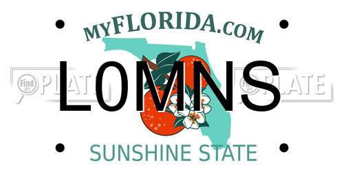 L0MNS Florida License Plate