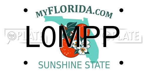 L0MPP Florida License Plate