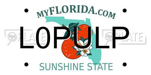L0PULP Florida License Plate