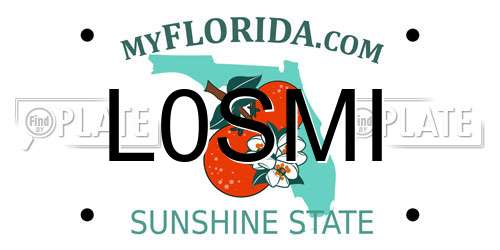 L0SMI Florida License Plate