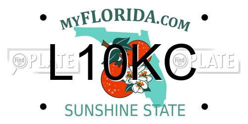 L10KC Florida License Plate