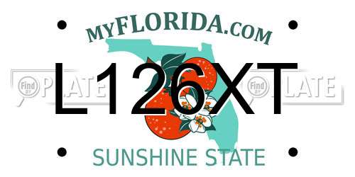 L126XT Florida License Plate