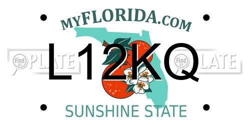 L12KQ Florida License Plate