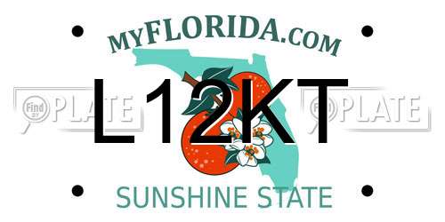 L12KT Florida License Plate