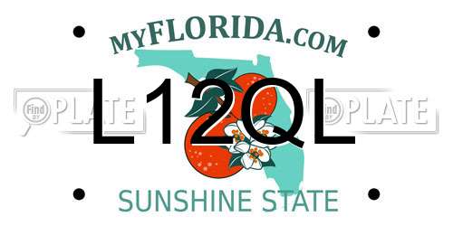 L12QL Florida License Plate