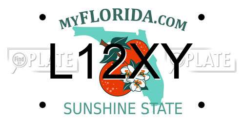 L12XY Florida License Plate
