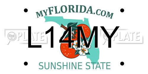 L14MY Florida License Plate