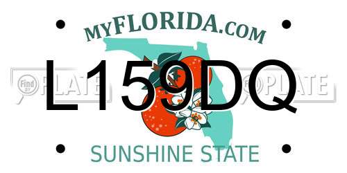 L159DQ Florida License Plate