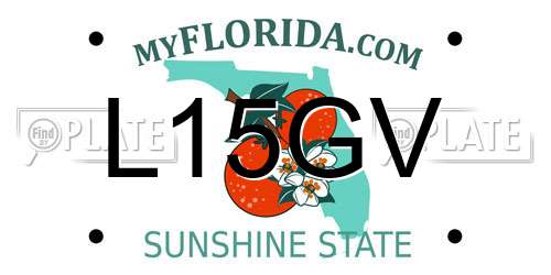 L15GV Florida License Plate