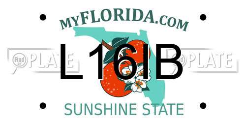 L16IB Florida License Plate