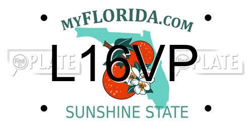 L16VP Florida License Plate
